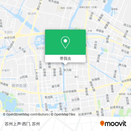 苏州上声-西门地图