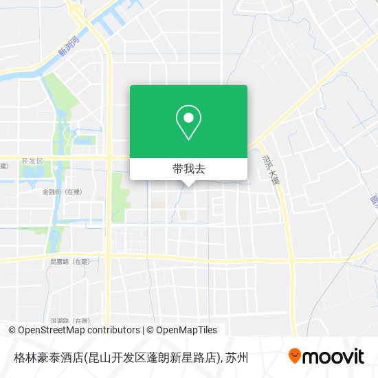 格林豪泰酒店(昆山开发区蓬朗新星路店)地图