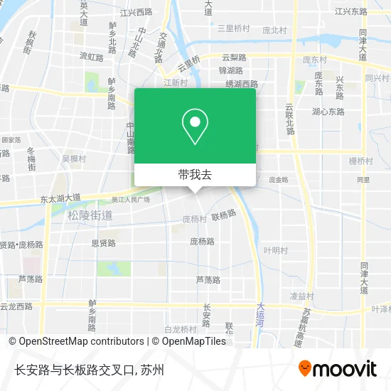 长安路与长板路交叉口地图