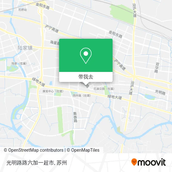 光明路路六加一超市地图