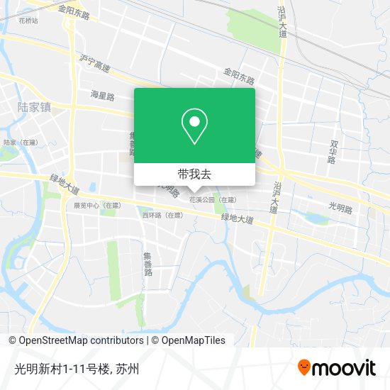 光明新村1-11号楼地图