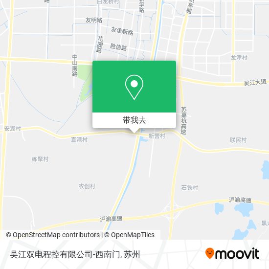吴江双电程控有限公司-西南门地图