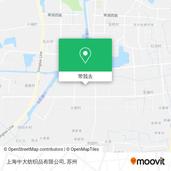 上海中大纺织品有限公司地图