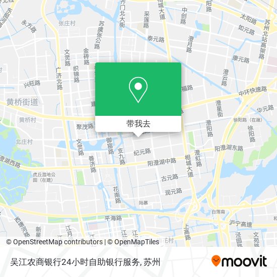 吴江农商银行24小时自助银行服务地图