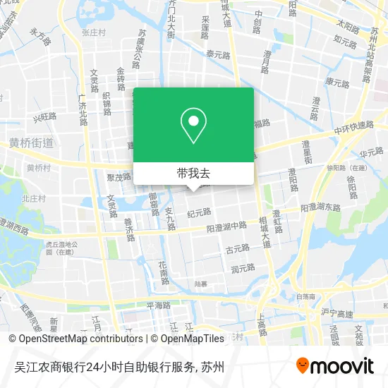 吴江农商银行24小时自助银行服务地图