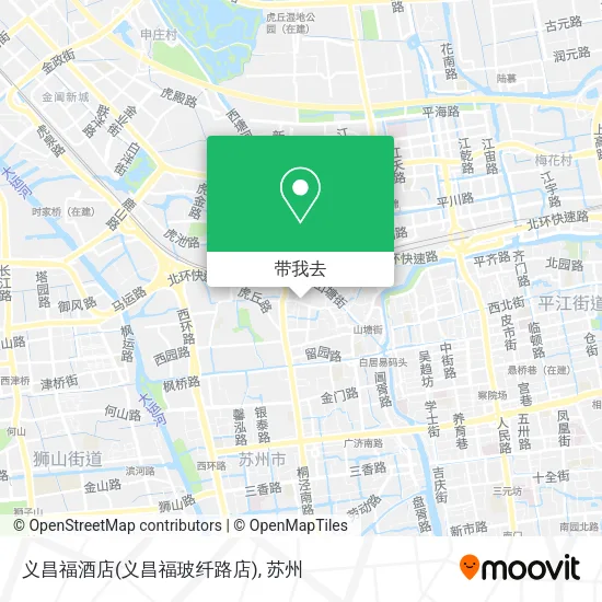 义昌福酒店(义昌福玻纤路店)地图