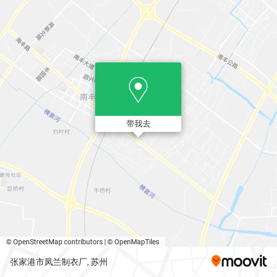 张家港市凤兰制衣厂地图
