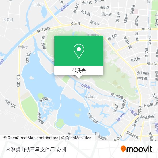 常熟虞山镇三星皮件厂地图