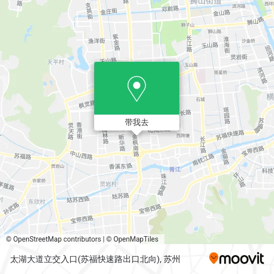 太湖大道立交入口(苏福快速路出口北向)地图