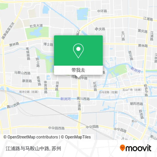 江浦路与马鞍山中路地图