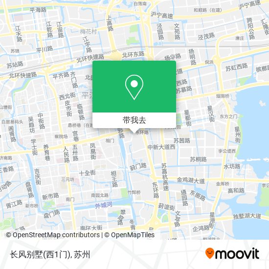 长风别墅(西1门)地图