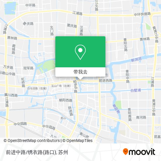 前进中路/绣衣路(路口)地图