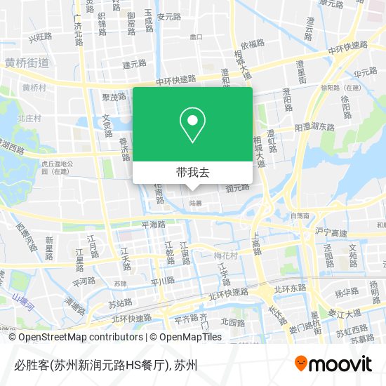 必胜客(苏州新润元路HS餐厅)地图