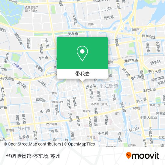丝绸博物馆-停车场地图