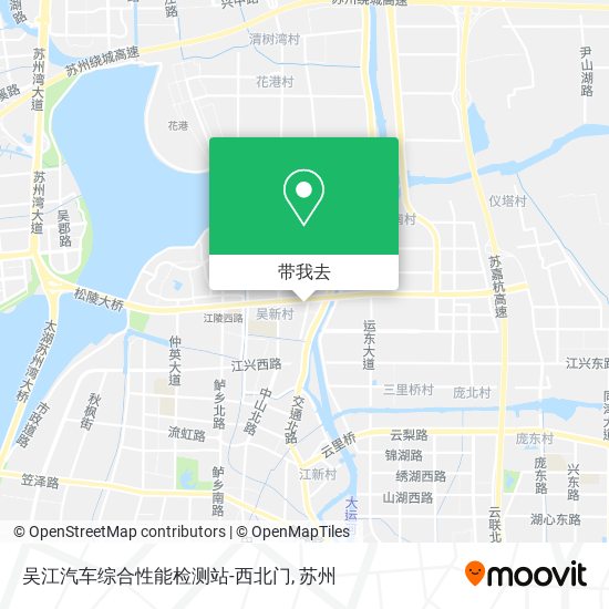 吴江汽车综合性能检测站-西北门地图