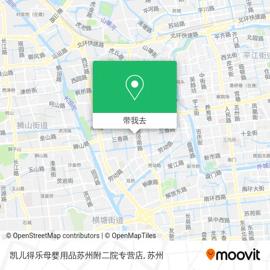 凯儿得乐母婴用品苏州附二院专营店地图