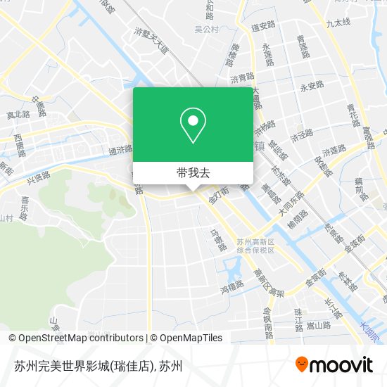 苏州完美世界影城(瑞佳店)地图