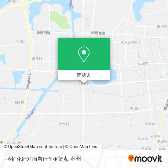 盛虹化纤对面自行车租赁点地图