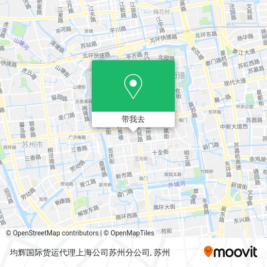 均辉国际货运代理上海公司苏州分公司地图