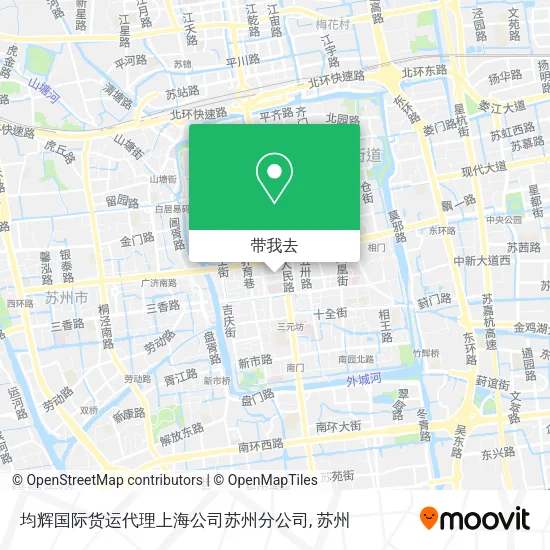 均辉国际货运代理上海公司苏州分公司地图