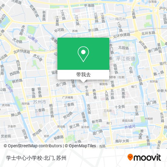 学士中心小学校-北门地图
