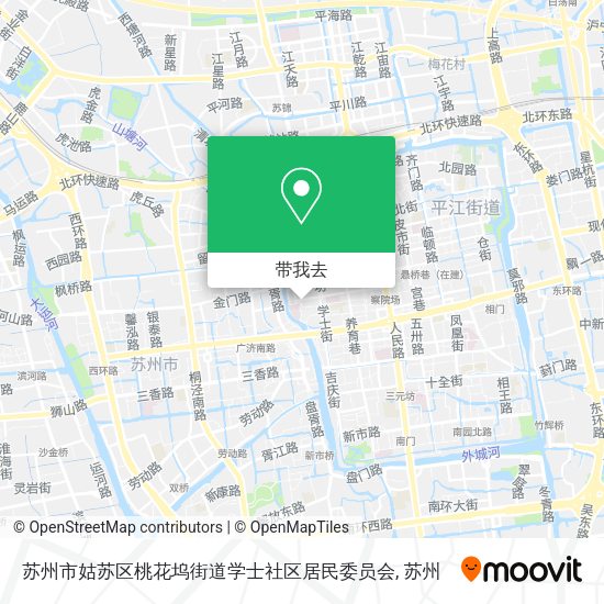 苏州市姑苏区桃花坞街道学士社区居民委员会地图