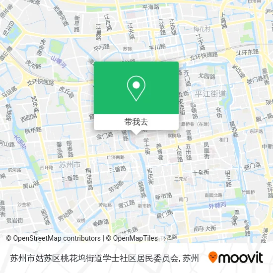 苏州市姑苏区桃花坞街道学士社区居民委员会地图