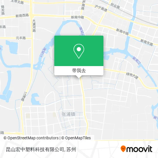 昆山宏中塑料科技有限公司地图