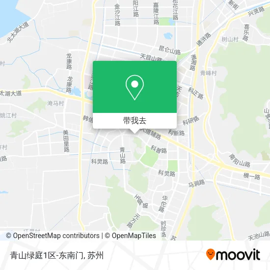 青山绿庭1区-东南门地图