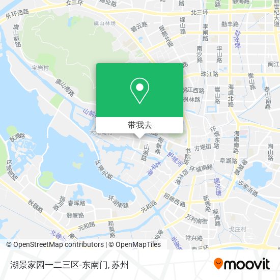 湖景家园一二三区-东南门地图