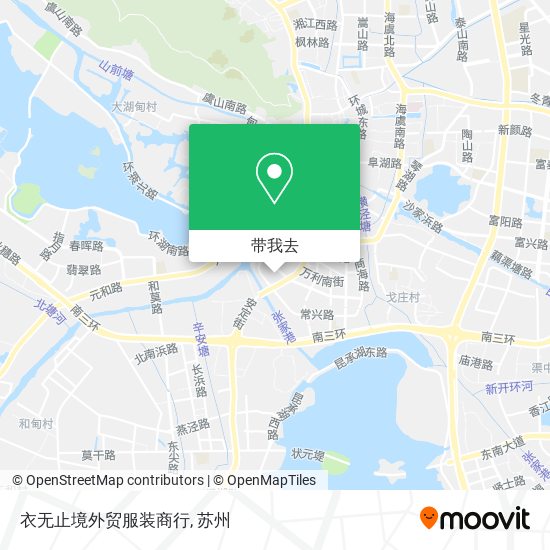 衣无止境外贸服装商行地图