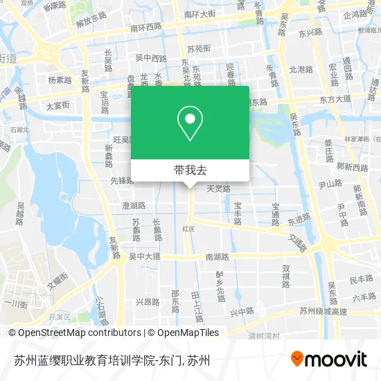苏州蓝缨职业教育培训学院-东门地图