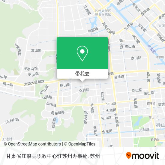 甘肃省庄浪县职教中心驻苏州办事处地图