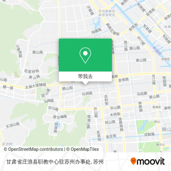 甘肃省庄浪县职教中心驻苏州办事处地图