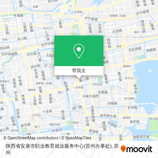 陕西省安康市职业教育就业服务中心(苏州办事处)地图