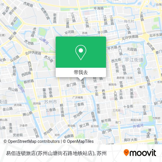 易佰连锁旅店(苏州山塘街石路地铁站店)地图