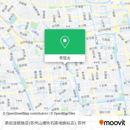 易佰连锁旅店(苏州山塘街石路地铁站店)地图