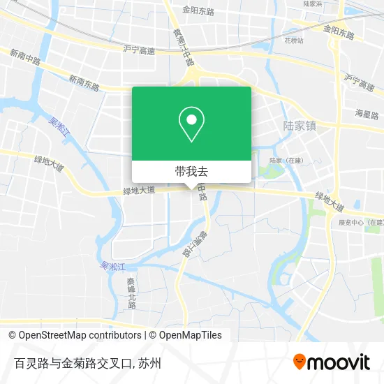百灵路与金菊路交叉口地图