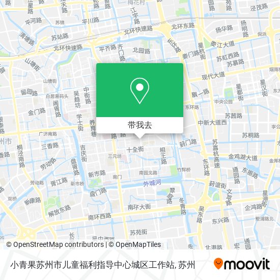 小青果苏州市儿童福利指导中心城区工作站地图