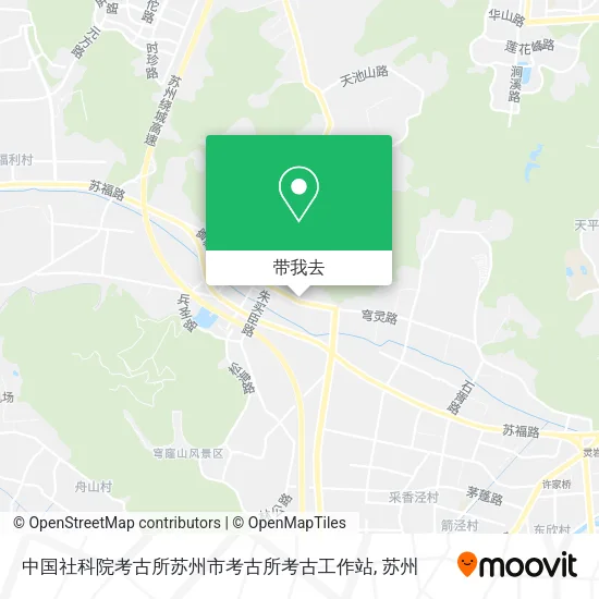 中国社科院考古所苏州市考古所考古工作站地图