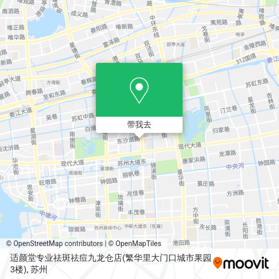 适颜堂专业祛斑祛痘九龙仓店(繁华里大门口城市果园3楼)地图