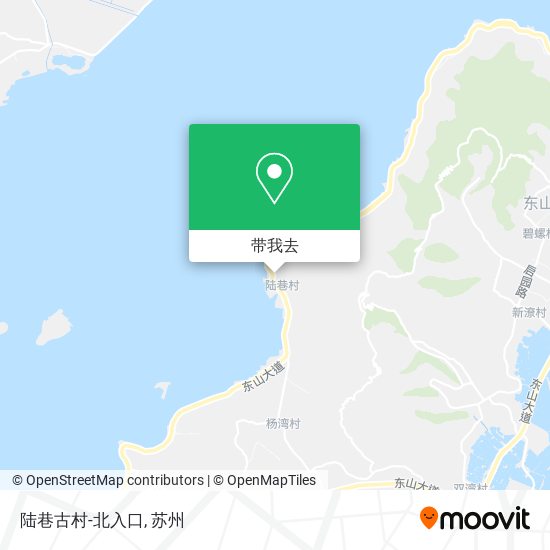 陆巷古村-北入口地图