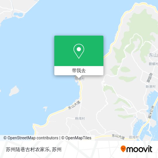 苏州陆巷古村农家乐地图