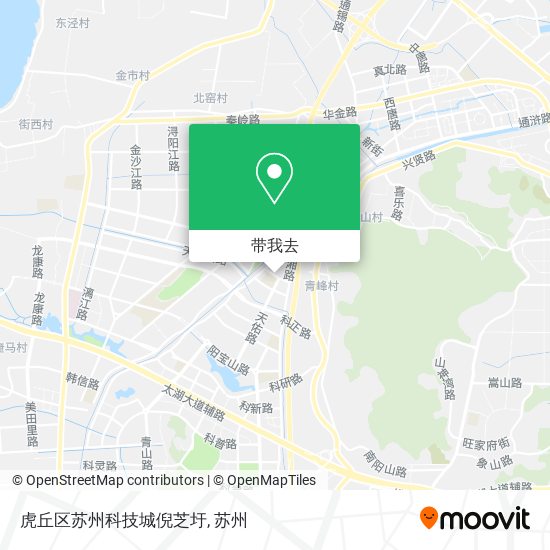 虎丘区苏州科技城倪芝圩地图