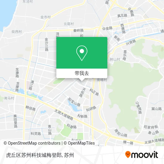 虎丘区苏州科技城梅登郎地图