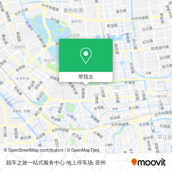 靓车之旅一站式服务中心-地上停车场地图