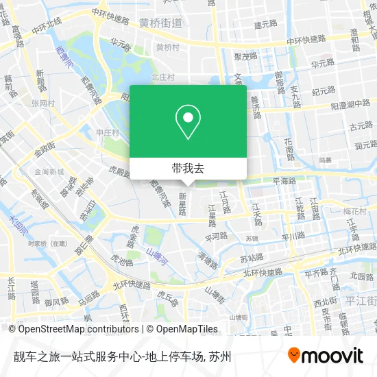 靓车之旅一站式服务中心-地上停车场地图