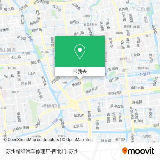 苏州精维汽车修理厂-西北门地图