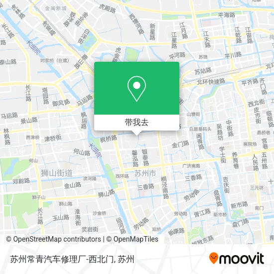 苏州常青汽车修理厂-西北门地图