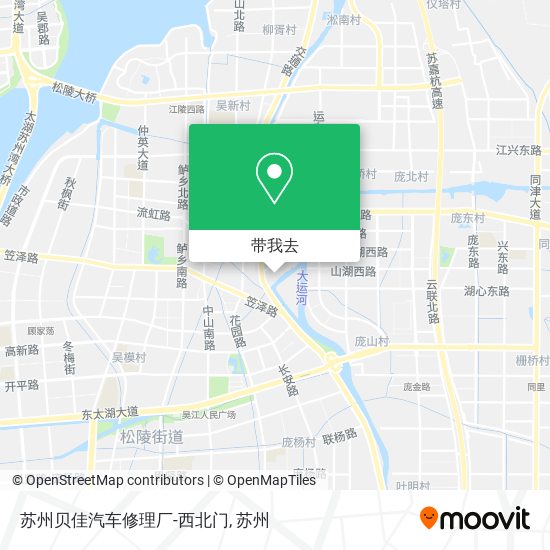 苏州贝佳汽车修理厂-西北门地图